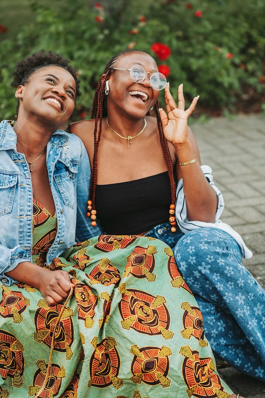 Women at a marketplace event